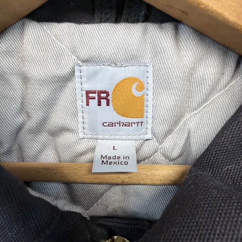 Carhartt 101618 FR Flame Resistant Duck Traditional Coat Quilt Lined Large NWT